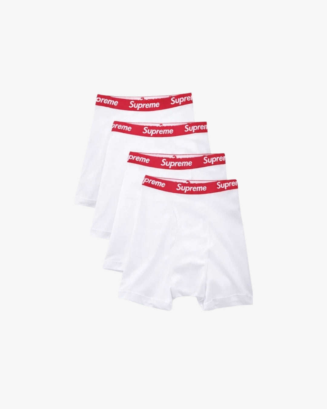 Supreme x Hanes White Boxers (Set of 4)