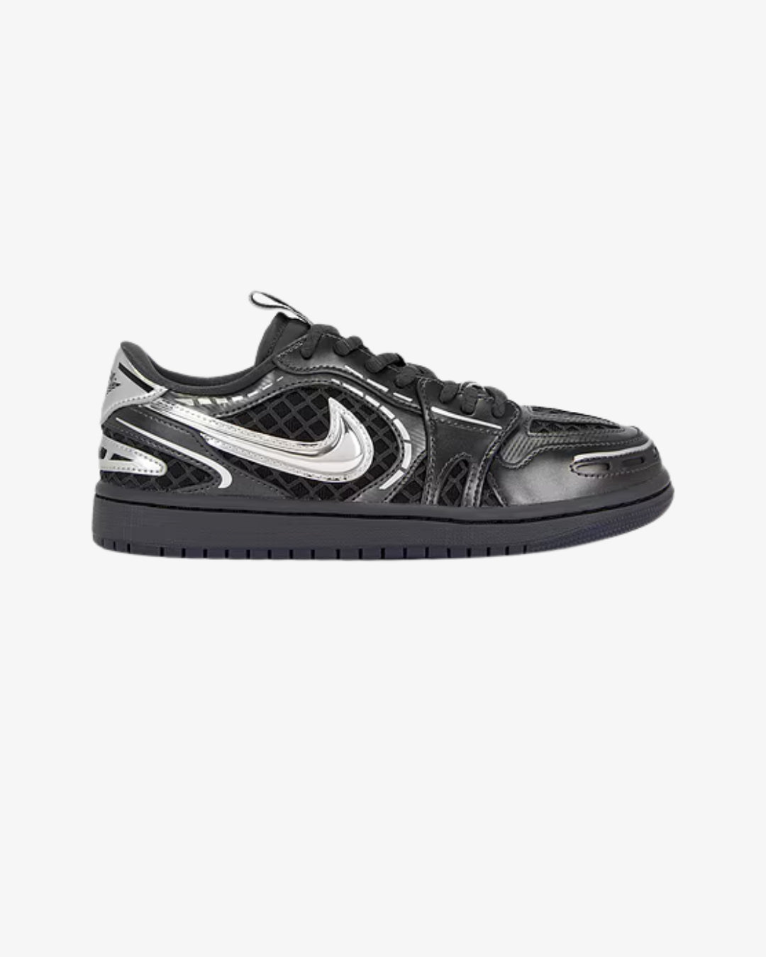 Air Jordan 1 Low Method of Make 'Black/White/Anthracite/Metallic Silver'
