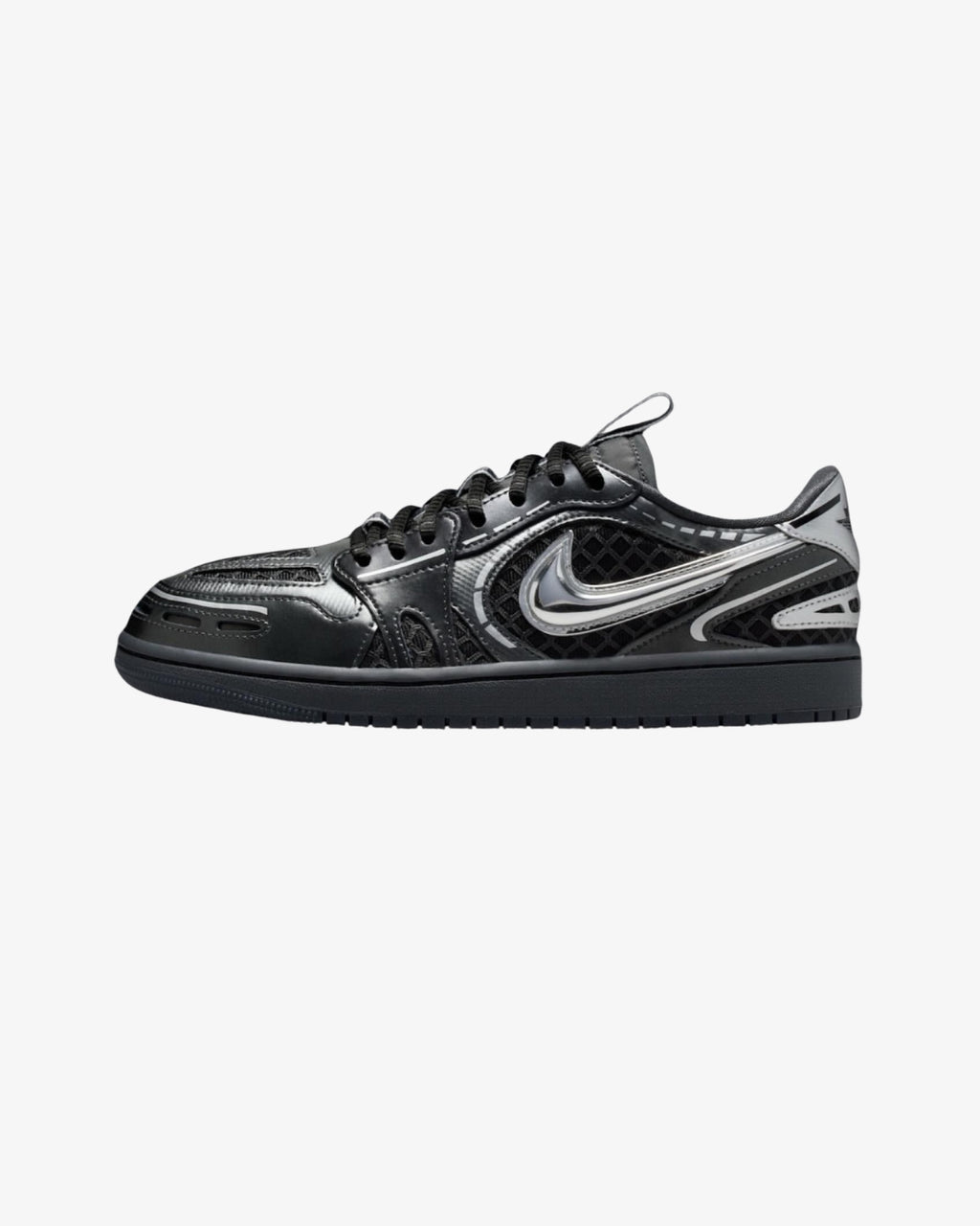 Air Jordan 1 Low Method of Make 'Black/White/Anthracite/Metallic Silver'