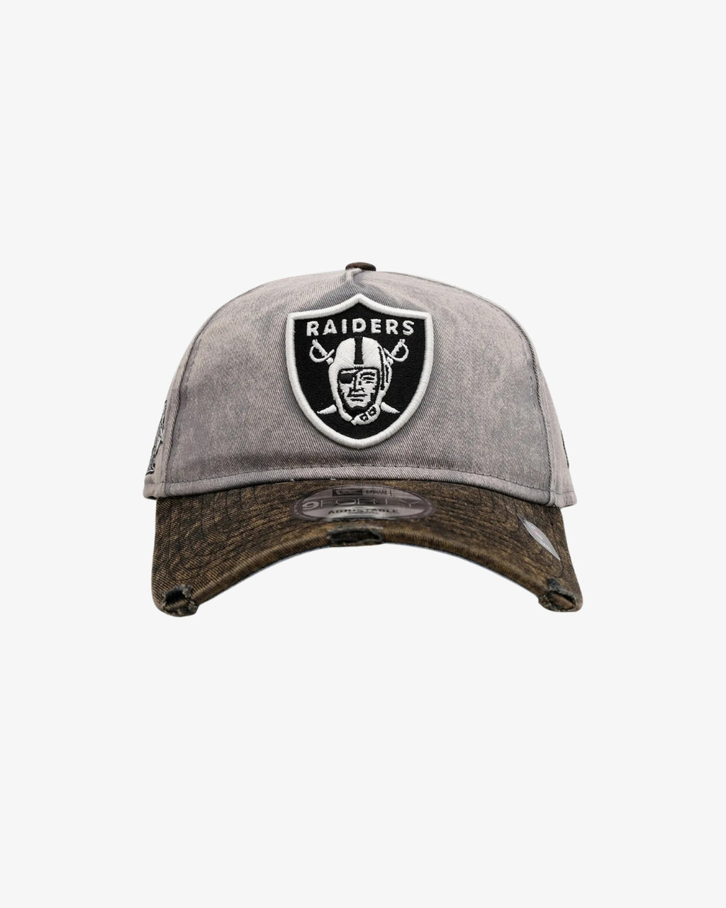 New Era Las Vegas Raiders 'Washed Storm Gray' 9FORTY A-Frame Snapback Gray