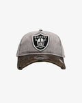 New Era Las Vegas Raiders 'Washed Storm Gray' 9FORTY A-Frame Snapback Gray