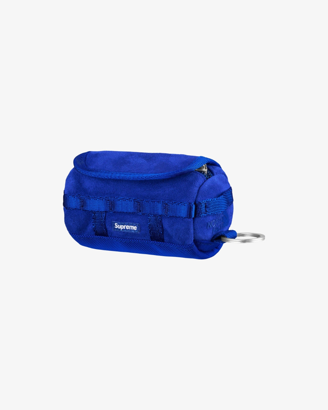 Supreme x The North Face Suede Base Camp Duffle Keychain 'Blue'