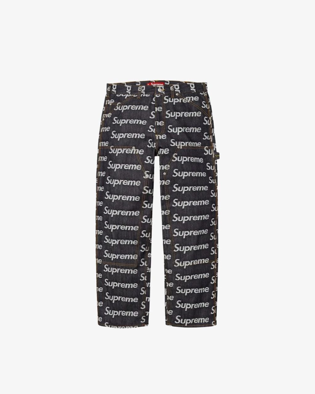Supreme Script Jacquard Double Knee Denim Painter Pant