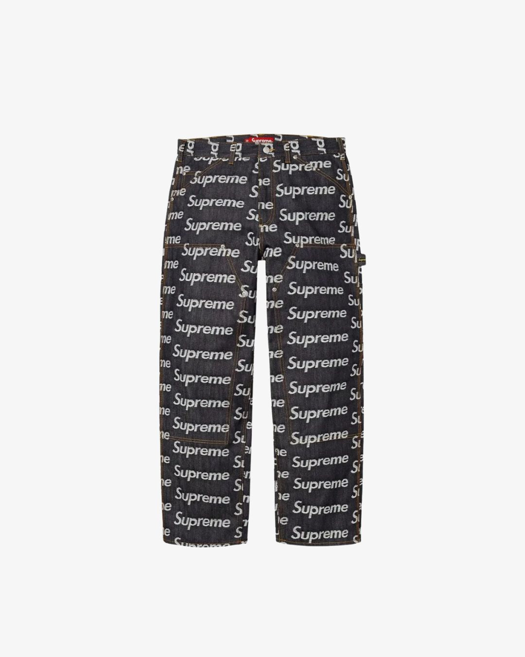 Supreme Script Jacquard Double Knee Denim Painter Pant