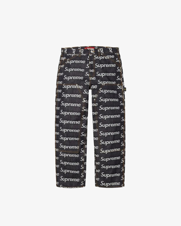 Supreme Script Jacquard Double Knee Denim Painter Pant