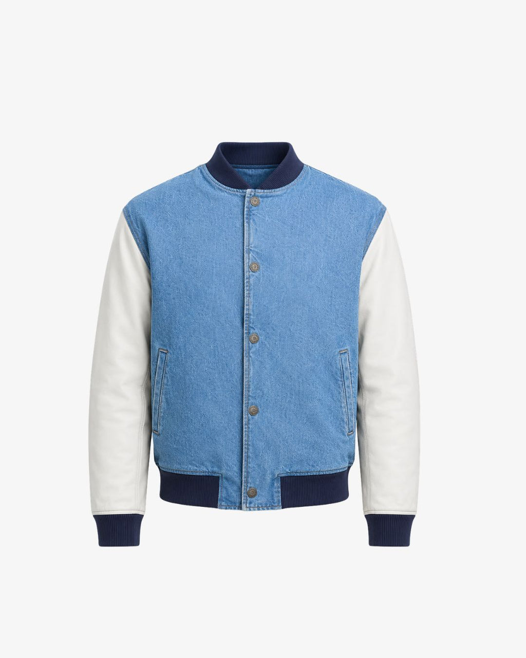 GUESS Denim Letterman Jacket
