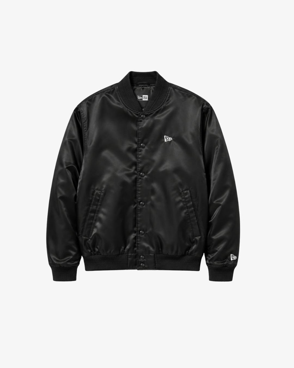 New Era Satin Bomber Jacket ‘Black’