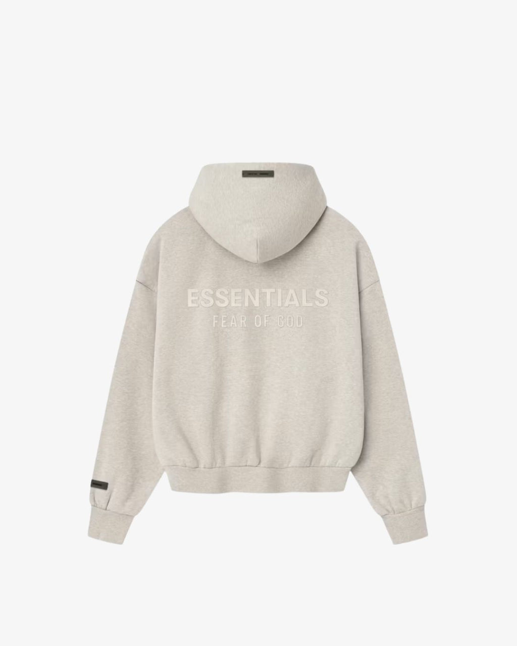 Fear of God Essentials Classic Fleece Zip-Up Hoodie – Heather Stone
