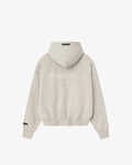 Fear of God Essentials Classic Fleece Zip-Up Hoodie – Heather Stone