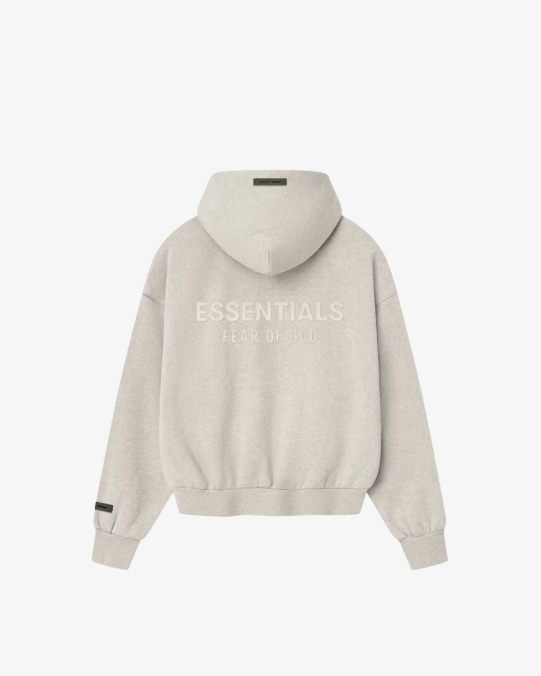Fear of God Essentials Classic Fleece Zip-Up Hoodie – Heather Stone