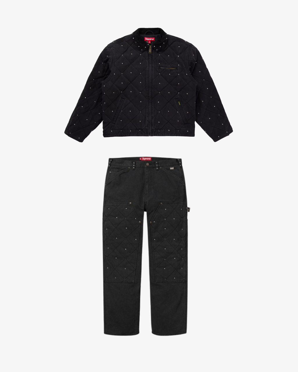 Supreme x b.b. Simon Quilted Tracksuit Black