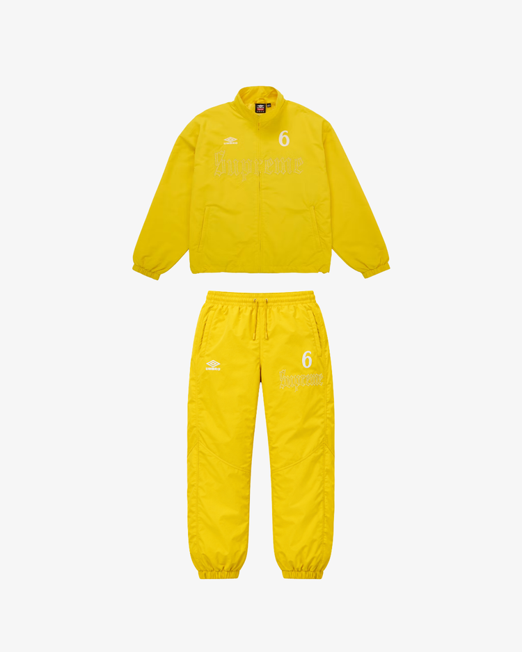 Supreme x Umbro Rhinestone Tracksuit Yellow