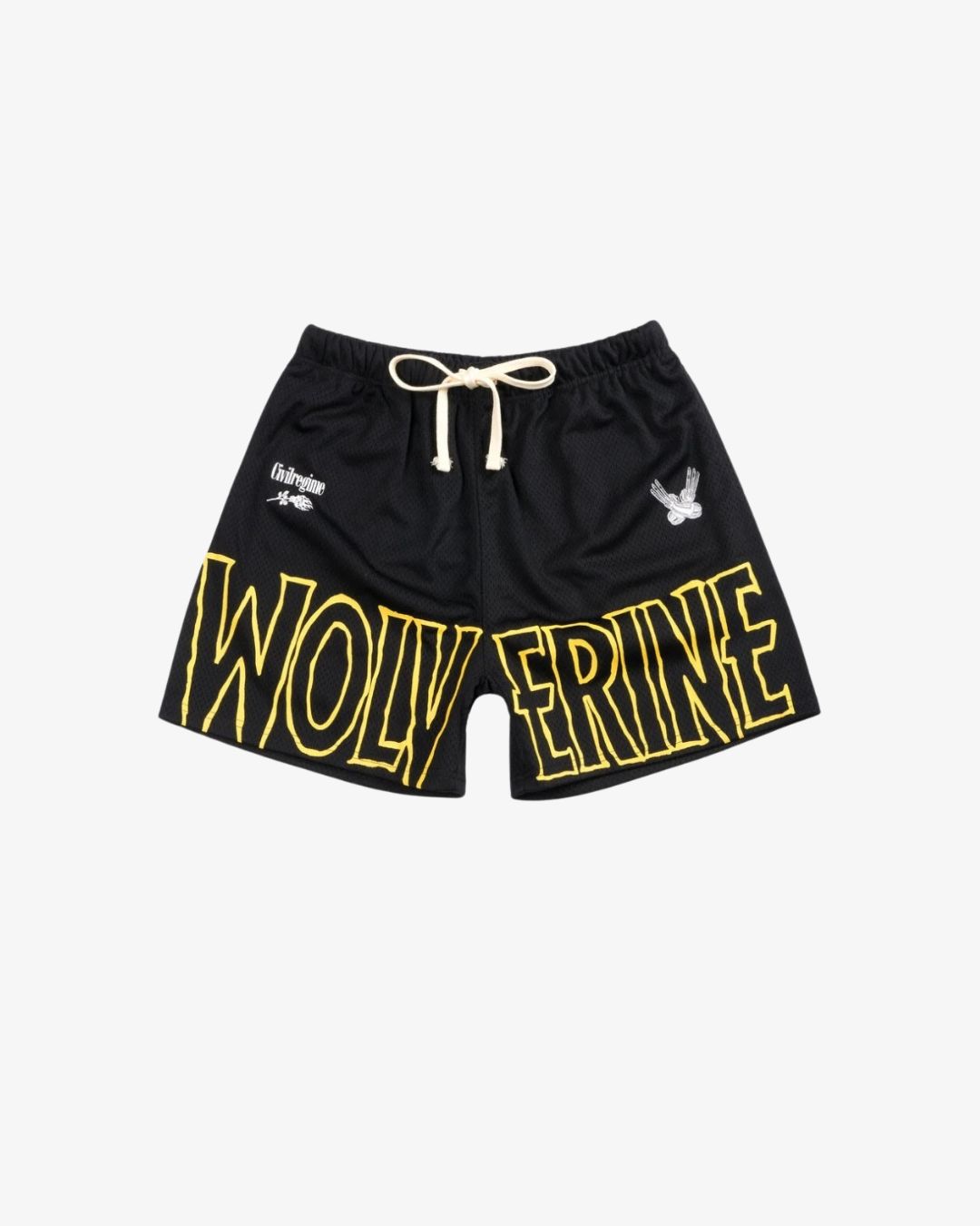 Civil Regime x Wolverine Black Mesh Shorts