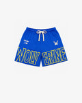 Civil Regime x Wolverine Blue Mesh Shorts