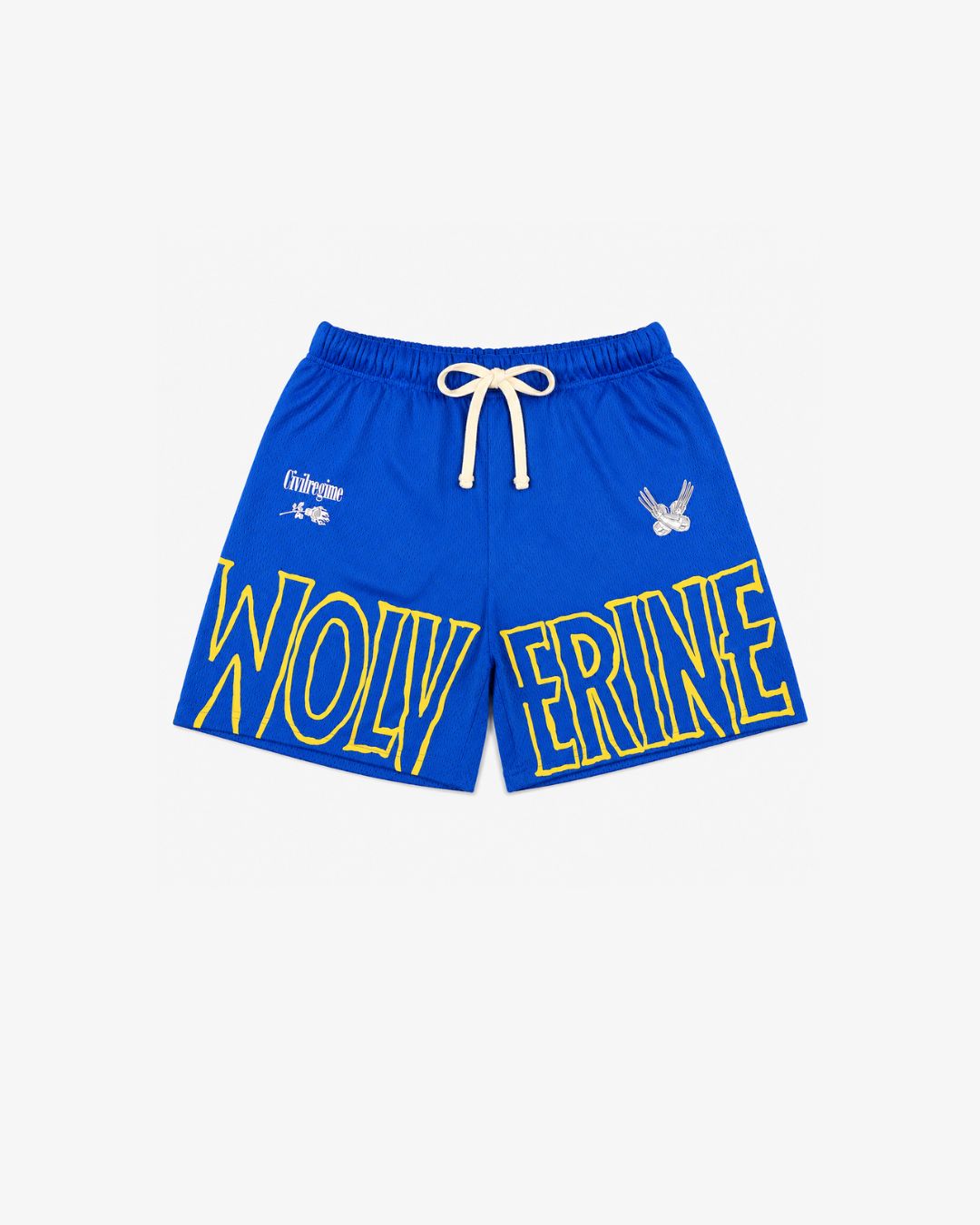Civil Regime x Wolverine Blue Mesh Shorts