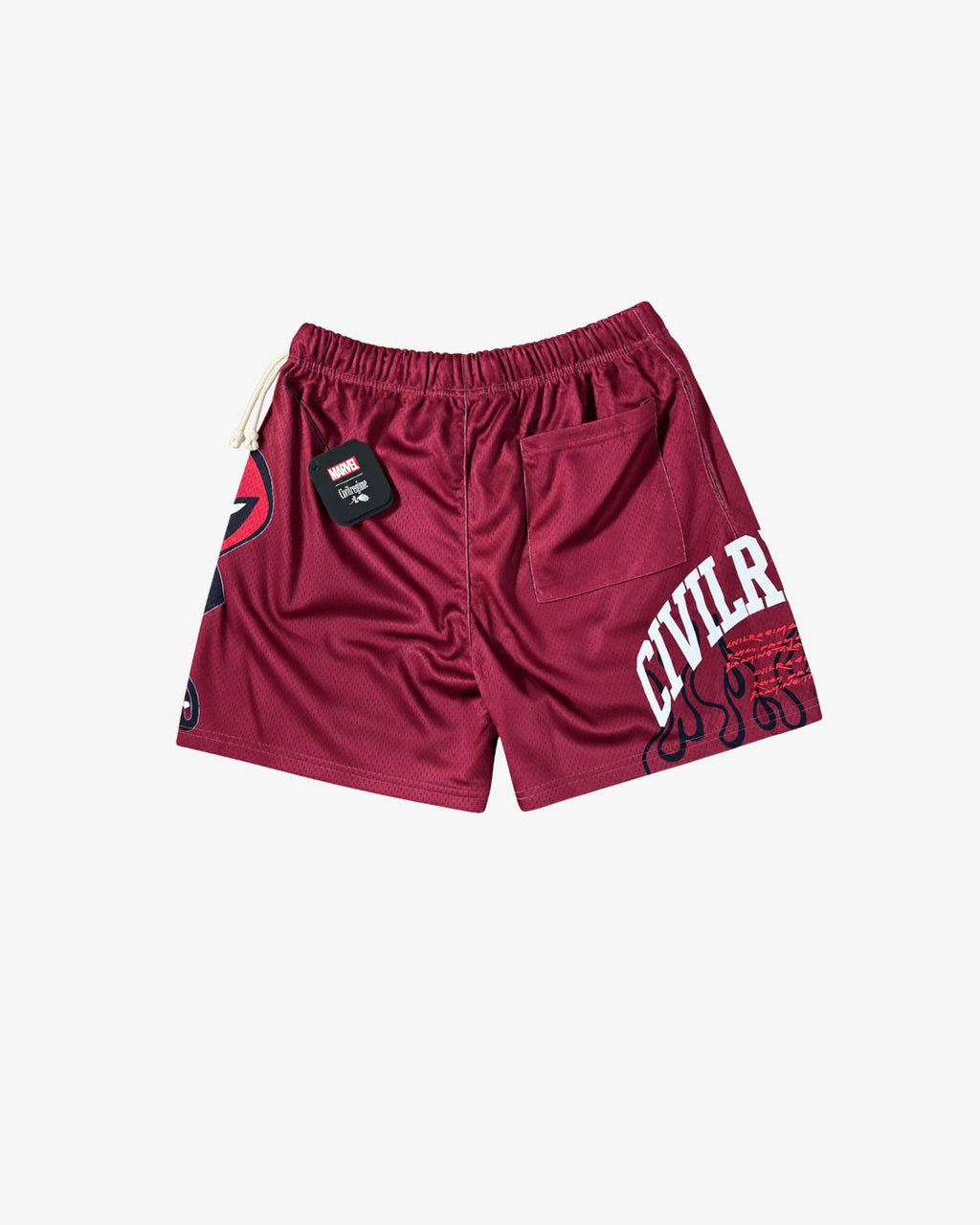 Civil Regime Deadpool “Merc With a Mouth” Mesh Shorts