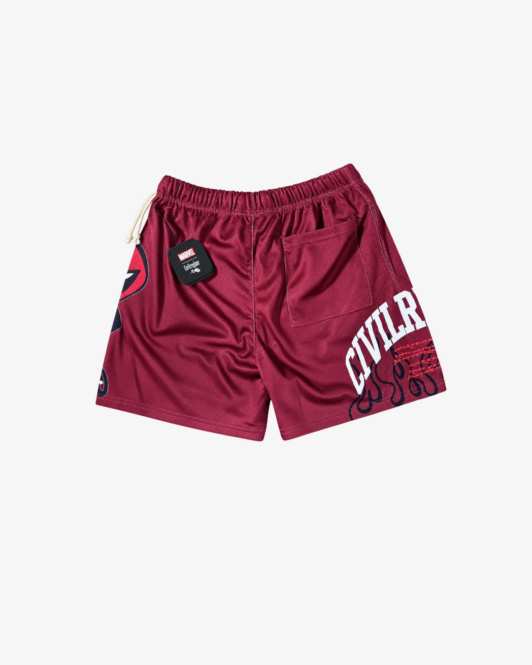 Civil Regime Deadpool “Merc With a Mouth” Mesh Shorts