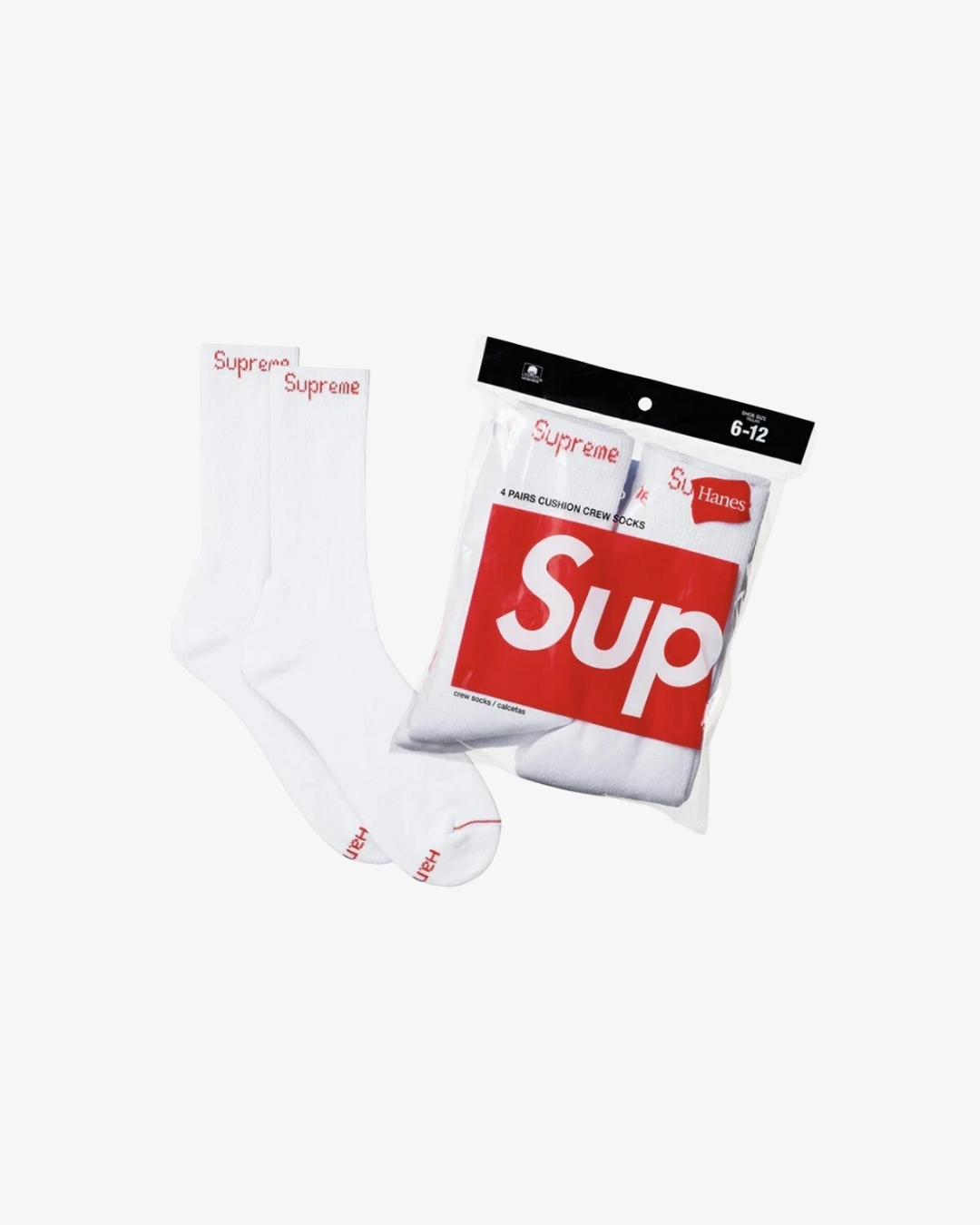Supreme x Hanes Crew Socks