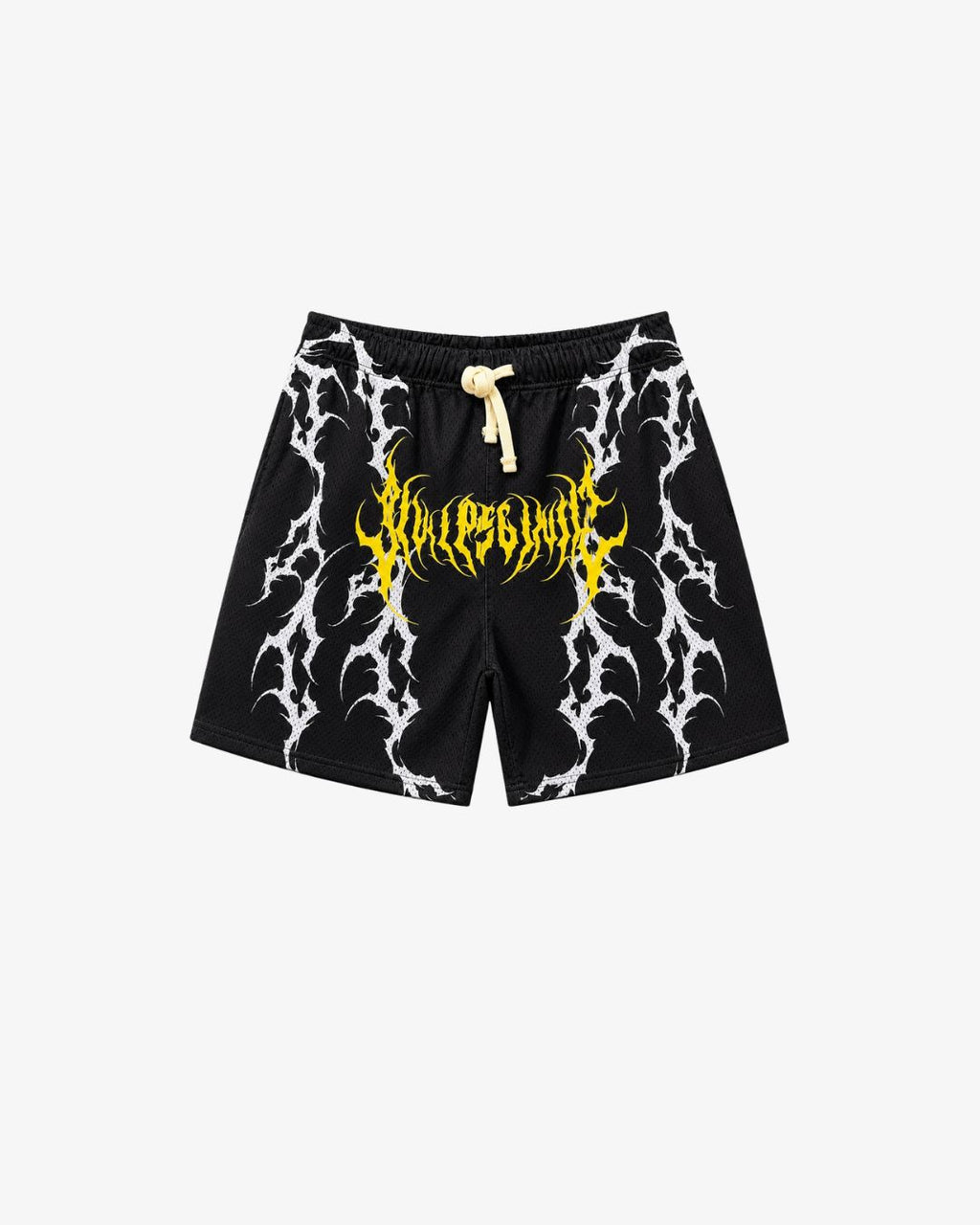 Civil Regime x Wolverine Tribal Black Mesh Shorts