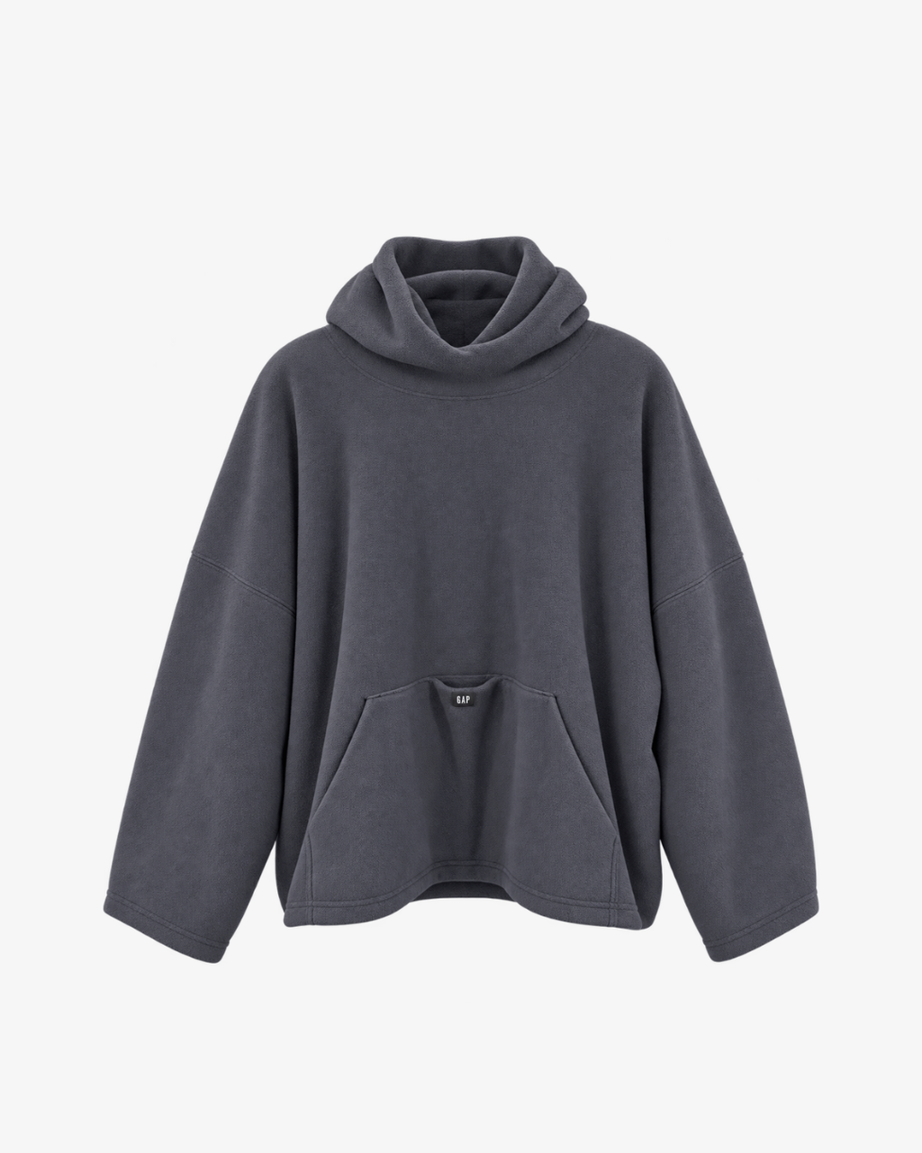 Yeezy Gap Mock Neck Fleece Hoodie 'Dark Grey'
