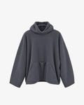 Yeezy Gap Mock Neck Fleece Hoodie 'Dark Grey'