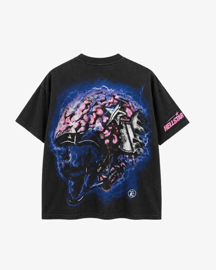 Hellstar Powered By The Star Tee Black/Pink | Pre-Loved