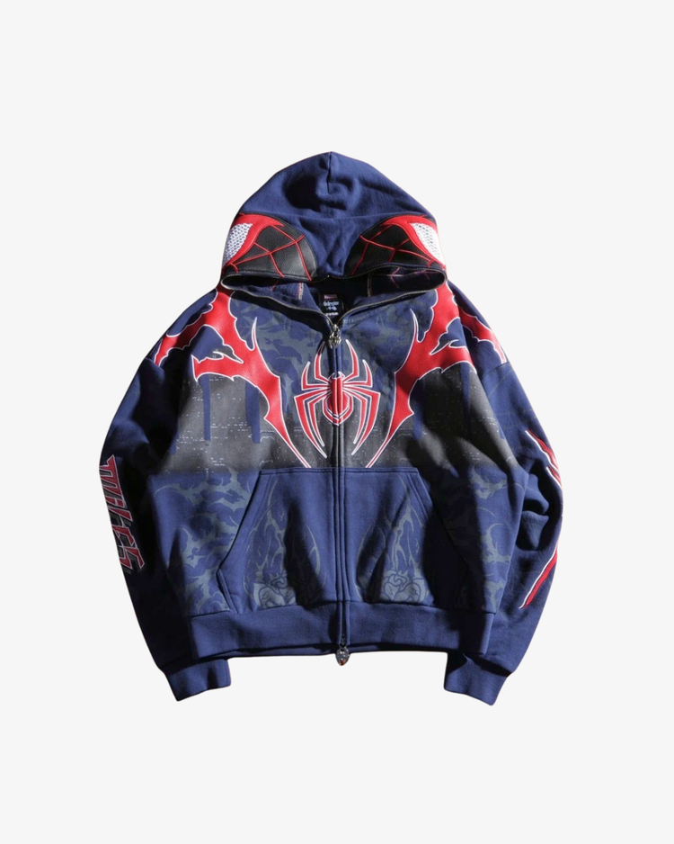 Civil Regime x Spider-Man Miles Morales Full Zip Hoodie – Navy