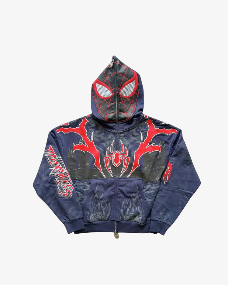 Civil Regime x Spider-Man Miles Morales Full Zip Hoodie – Navy