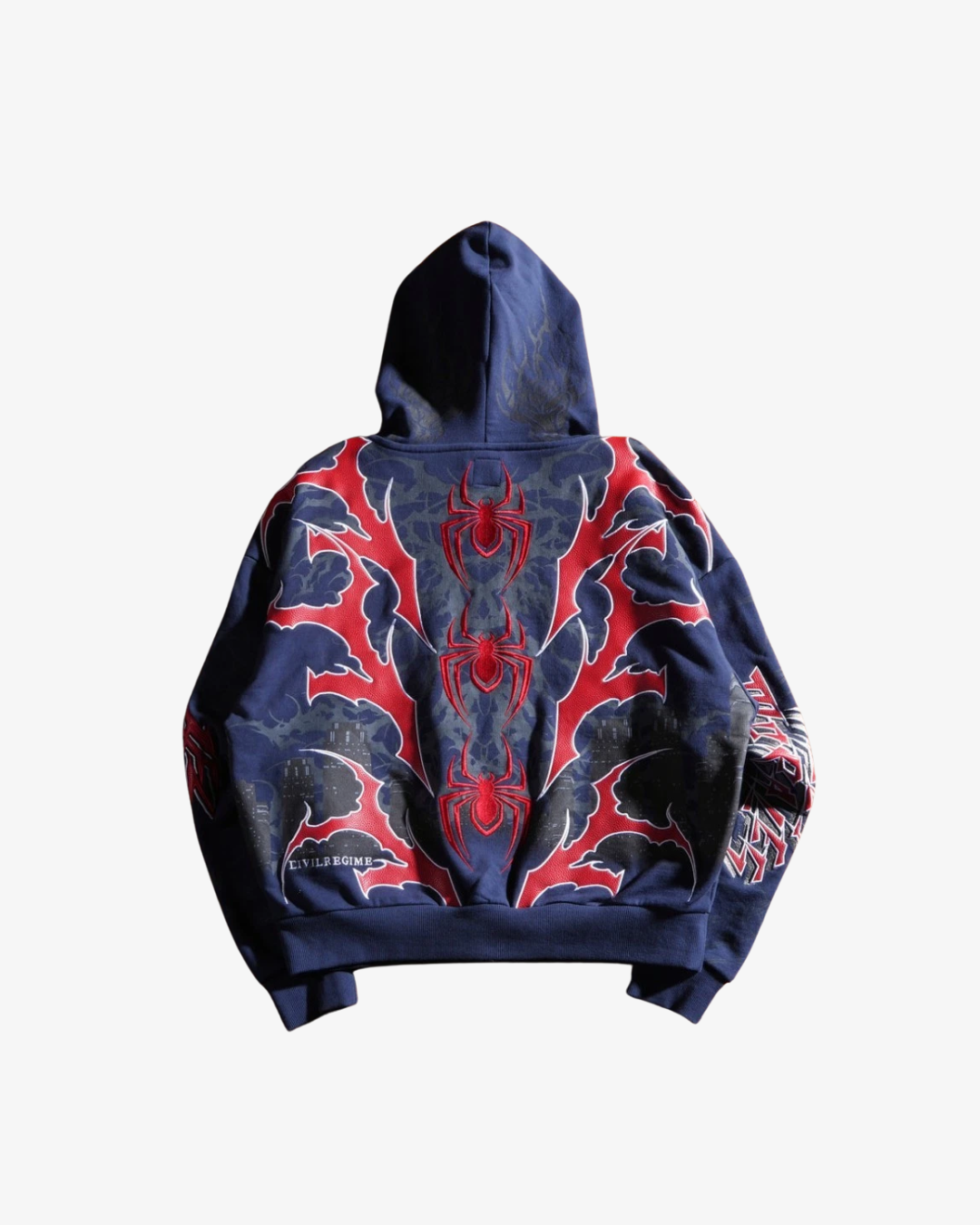 Civil Regime x Spider-Man Miles Morales Full Zip Hoodie – Navy