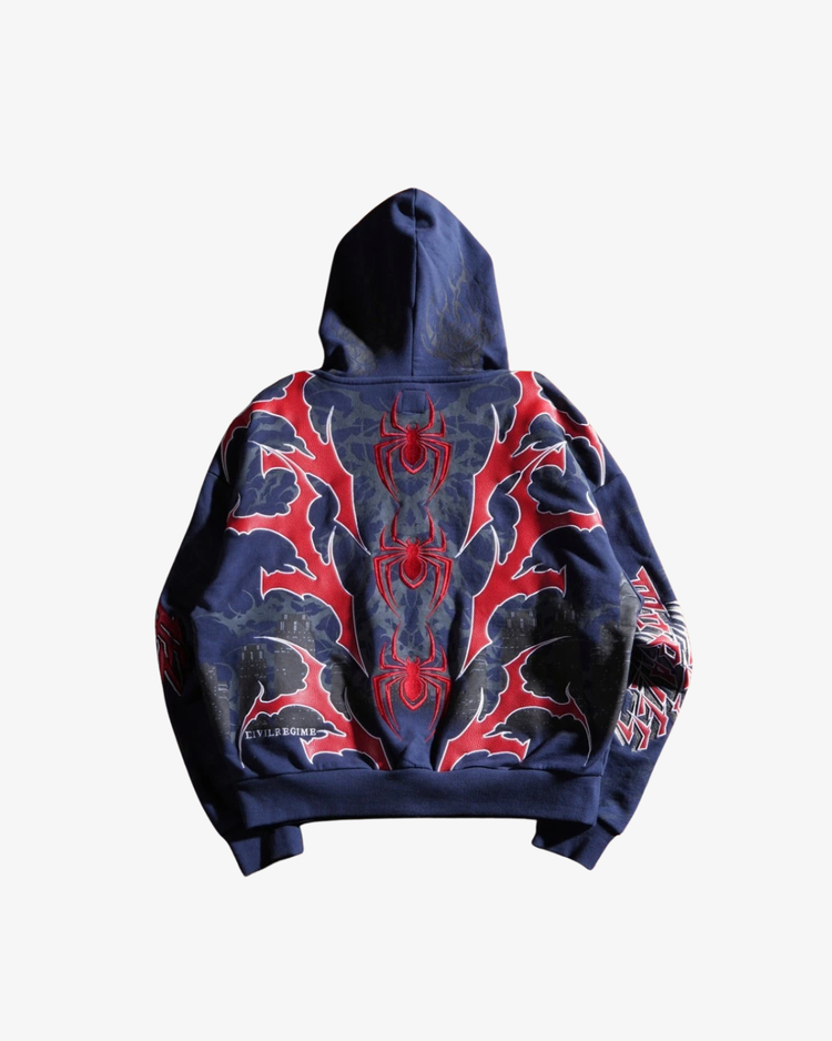 Civil Regime x Spider-Man Miles Morales Full Zip Hoodie – Navy