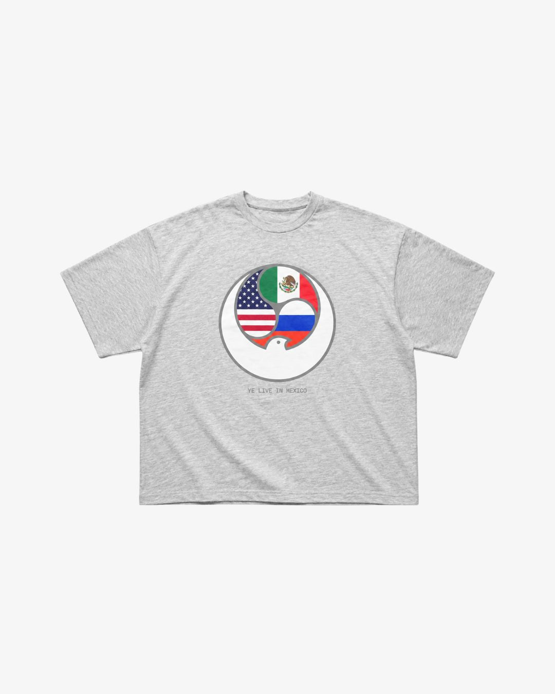 Ye Live In México Official Merch Grey Tee