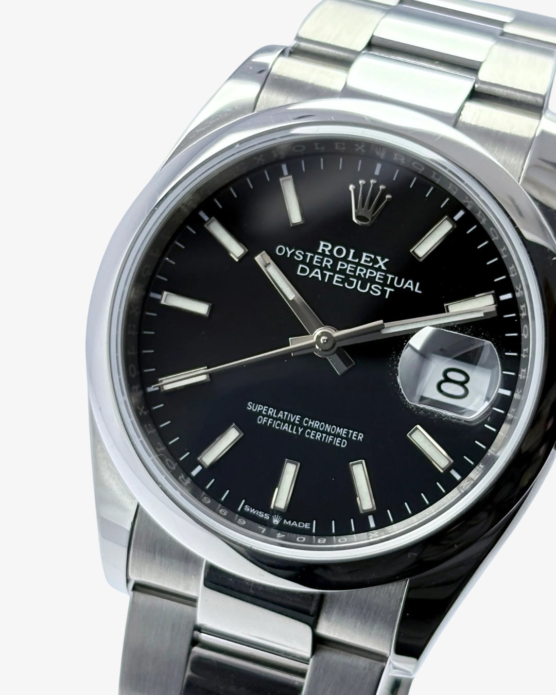 Reloj Rolex Datejust Black Dial 36 126200 Automático
