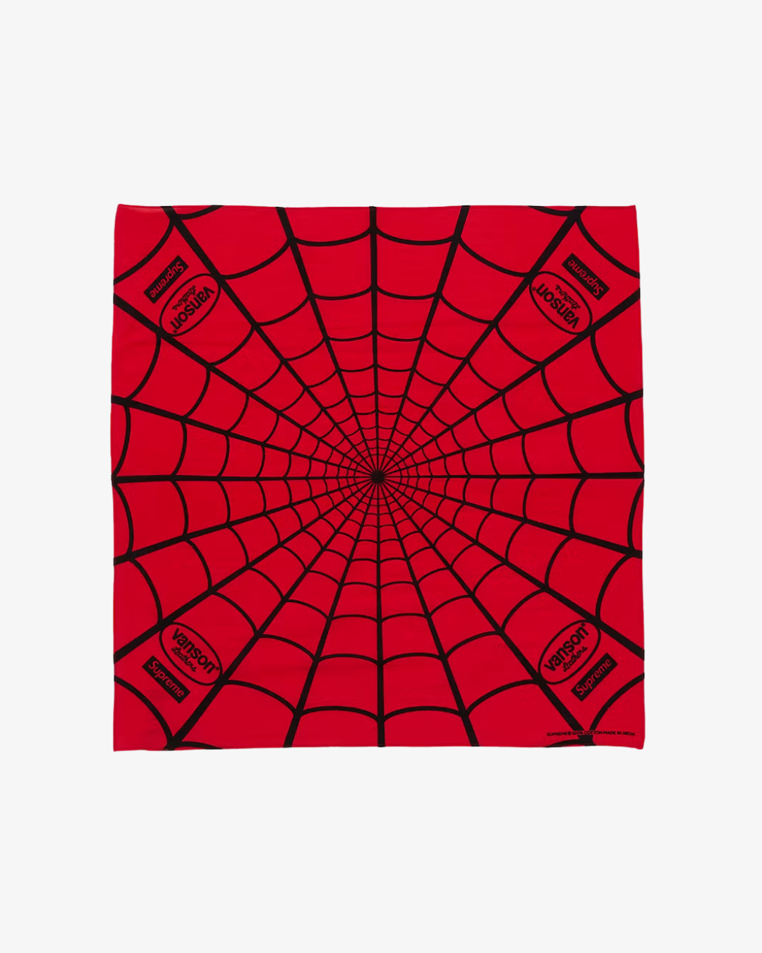 Supreme x Vanson Leathers Spider-Man Bandana