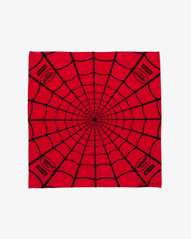 Supreme x Vanson Leathers Spider-Man Bandana