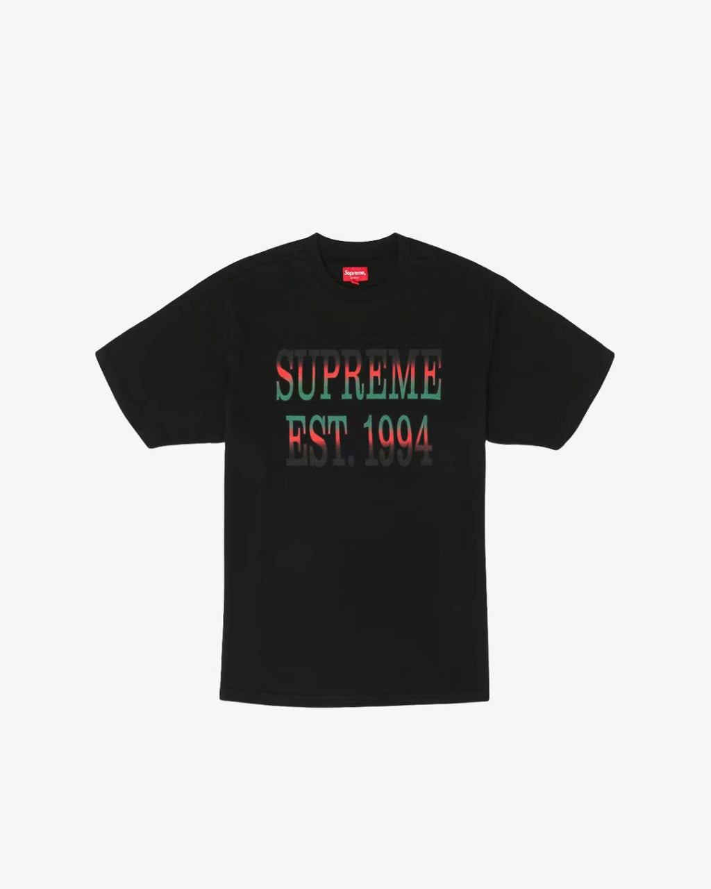 T-shirt Supreme Cotton Mesh Gradient Logo S/S