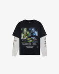T-shirt WWE Shawn Michaels Triple H 2fer Long Sleeve