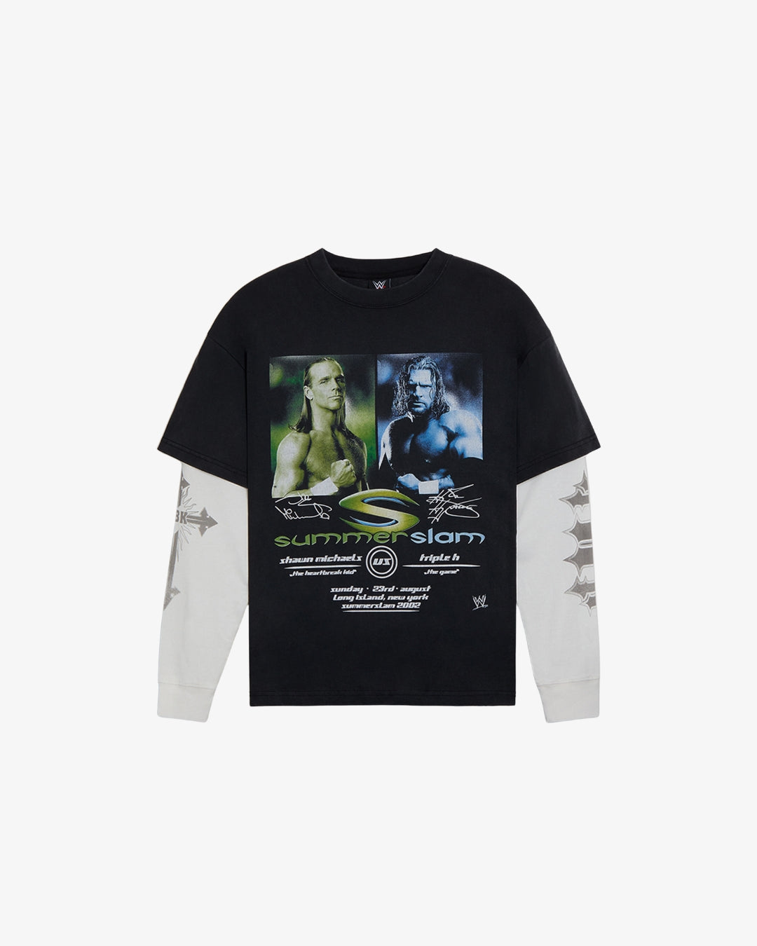 T-shirt WWE Shawn Michaels Triple H 2fer Long Sleeve